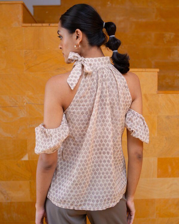 Badami Ribboned Kalamkari Top