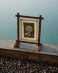 Bargad Fabric Handwoven Wood Desk Art