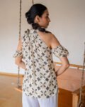 Chashni Ribboned Dabu Print Top