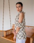 Chashni Ribboned Dabu Print Top
