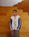 Unisex Indigo Khadi Puffer Jacket