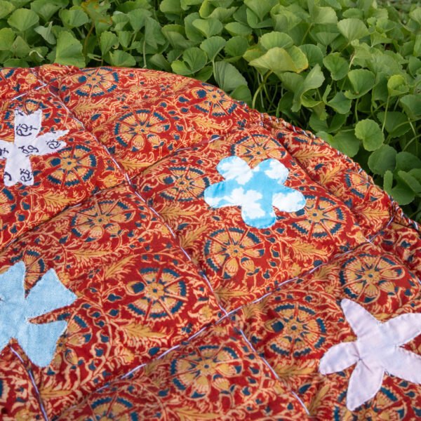 Kaluva Red Upcycled Quilted Rug