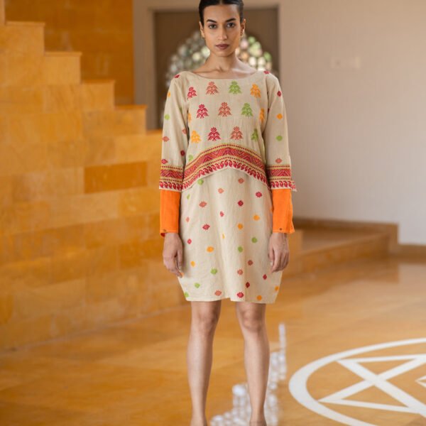 Khorisa Round Neck Tunic Dress