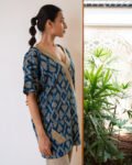 Nilamm Blue Oversized Wrap Shirt
