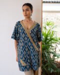 Nilamm Blue Oversized Wrap Shirt