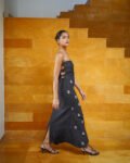 Nisha Strapless Black Dress