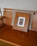 Radha Hand-Painted Fabric Wall Art in Wood Frame