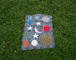 Rui Red Handmade Upcycled Quilted Rug