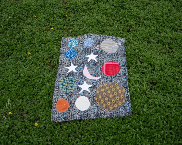Rui Red Handmade Upcycled Quilted Rug