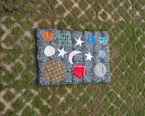 Rui Red Handmade Upcycled Quilted Rug
