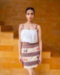 Sariska Brown Belted Blouson Dress