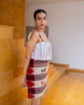 Sariska Brown Belted Blouson Dress