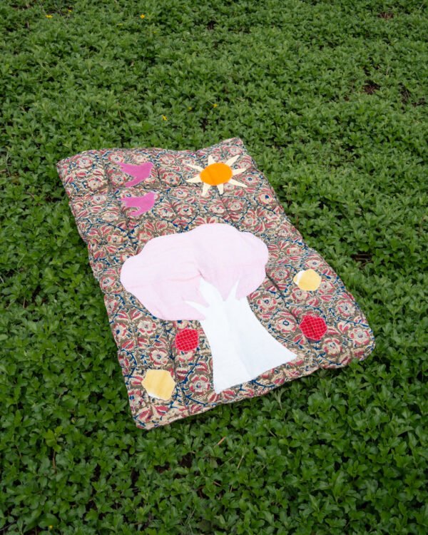 Savni Blue Handmade Upcycled Quilted Rug