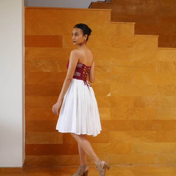 Shubr Strapless Embroidered Dress Shop Sustainable fashion