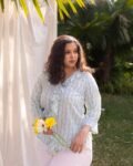 Sukusum Green Ruffled Bagh Print Top