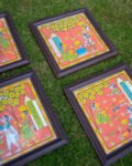 Vanitha Hand-Painted Fabric Wall Art