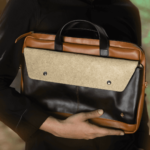 Willow Vegan Black Leather Laptop Sleeve