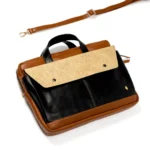 Willow Vegan Black Leather Laptop Sleeve