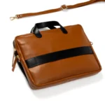 Willow Vegan Black Leather Laptop Sleeve