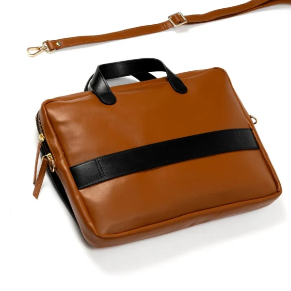 Willow Vegan Black Leather Laptop Sleeve
