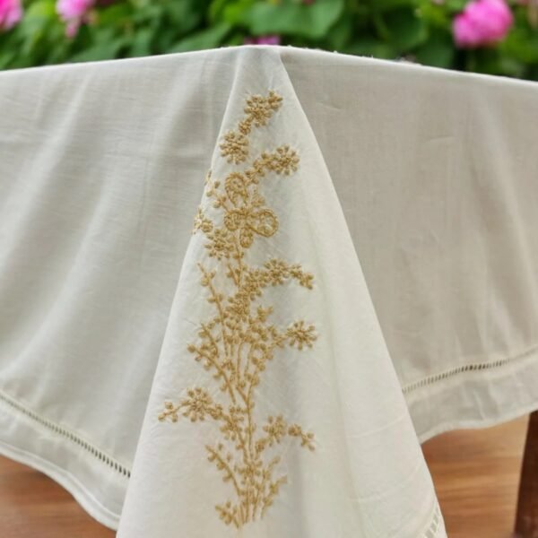 Anthophile Cotton Floral Rectangular Tablecloth