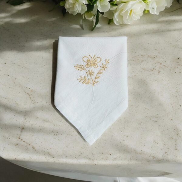 Anthophile Floral Embroidered Dinner Napkin Set