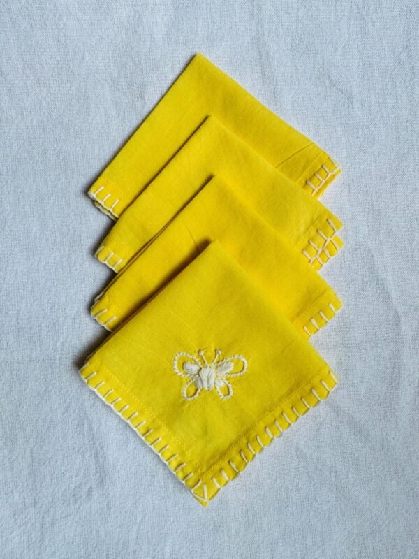 Anthophile Embroidered Cocktail Napkin Set