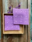 Anthophile Embroidered Cotton Coaster Set