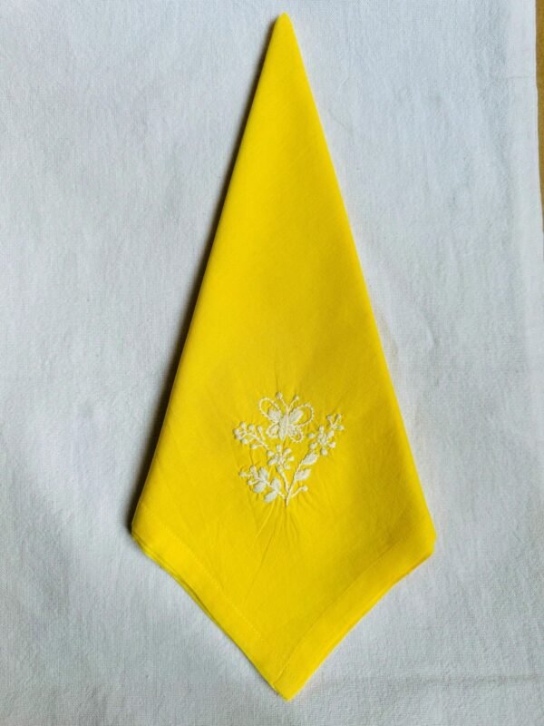Anthophile Floral Embroidered Dinner Napkin Set