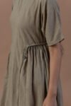 Adaptable Khaki Ruched Dress