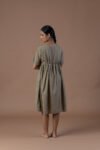 Adaptable Khaki Ruched Dress