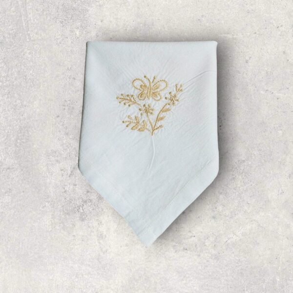 Anthophile Floral Embroidered Dinner Napkin Set